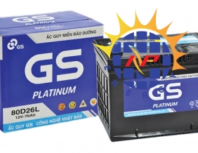 Ắc quy GS 12V-70Ah (MF80D26L)