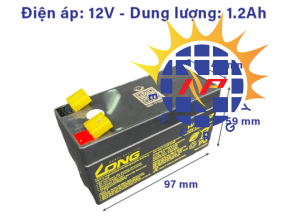 Ắc quy kín khí Long 12V-1.2Ah WP1.2-12, F1