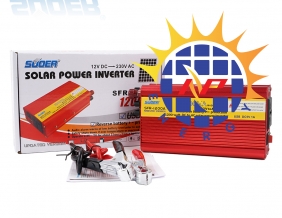 Bộ chuyển điện 1200W -12v lên 220v có cầu chì bảo vệ