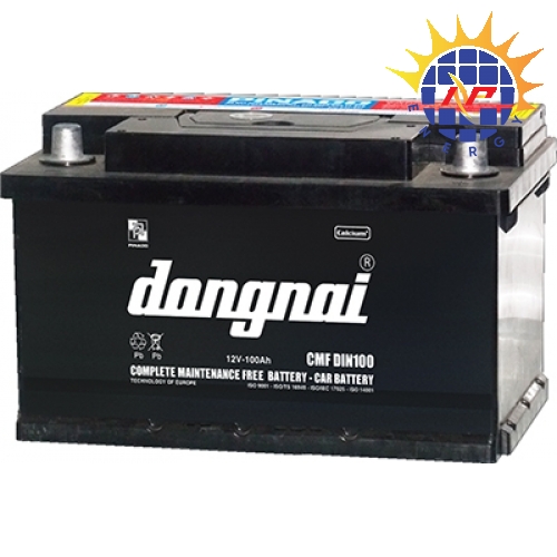 Ắc quy Đồng Nai khô dùng cho ô tô 12V-100Ah (CMFDIN100)