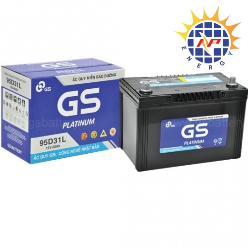 Ắc quy GS khô 12V-80Ah (MF95D31 R/L)