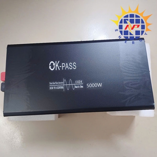 Bộ chuyển đổi điện 5000W 48V ra 220V sin chuẩn hãng OK PASS có màn hình hiển thị