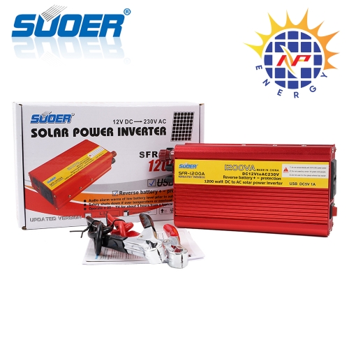 Bộ chuyển điện 1200W -12v lên 220v có cầu chì bảo vệ