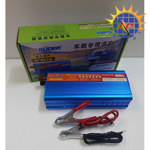 Bộ chuyển đổi điện 2000W 24V lên 220V có chống ngược cực ắc quy