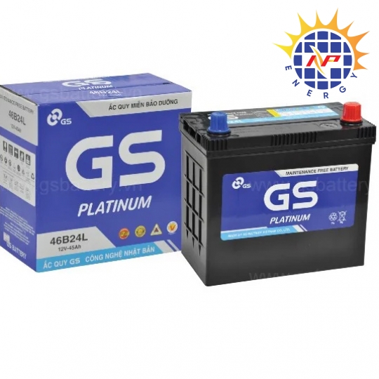 Ắc quy GS 45Ah-12V khô mã MF46B24R/L