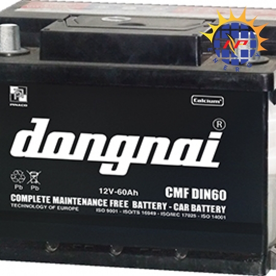Ắc quy Đồng Nai khô dùng cho ô tô 12V-60Ah (CMFDIN60)