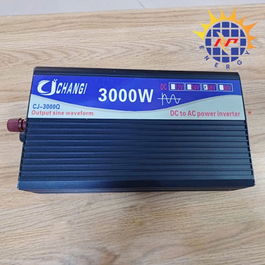 Bộ chuyển đổi điện sin chuẩn 3000W-48V lên 220V có màn hình hiển thị