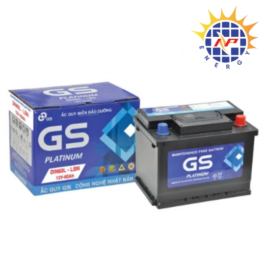 Ắc quy GS 12V-60Ah MF DIN60L