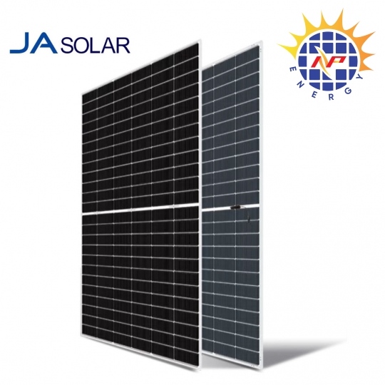 Tấm pin năng lượng mặt trời JA Solar 620W – Công nghệ hai mặt kính