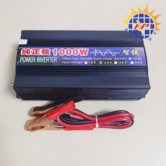 Bộ chuyển đổi điện sin chuẩn 1000W-24V sang 220V có màn hình hiển thị