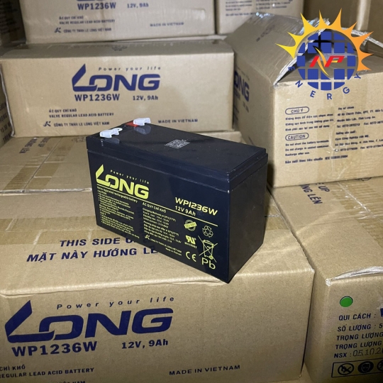 Ắc quy kín khí Long 12V-9Ah WP1236W, F2