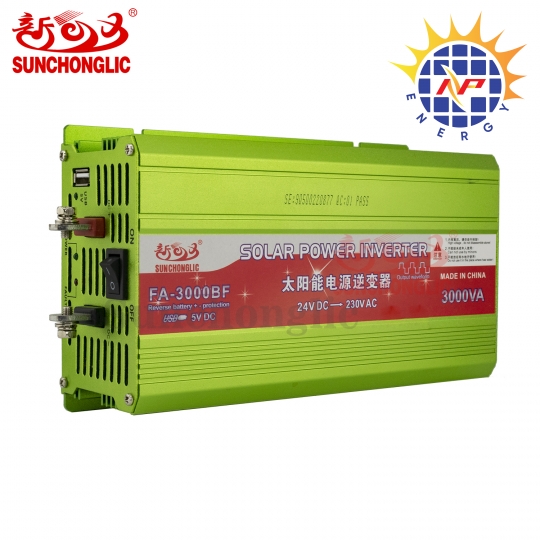 Bộ đổi điện 3000W 24V lên 220V chống ngược cực ắc quy hãng SUNCHONGLIC