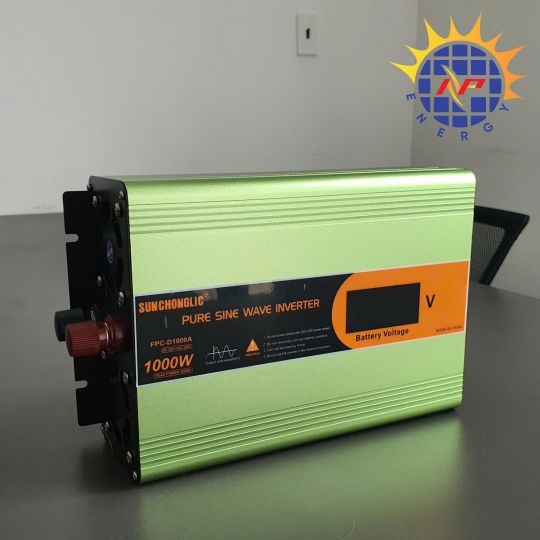 Bộ chuyển điện sin chuẩn 1000W 12V sang 220V có màn hình hiển thị