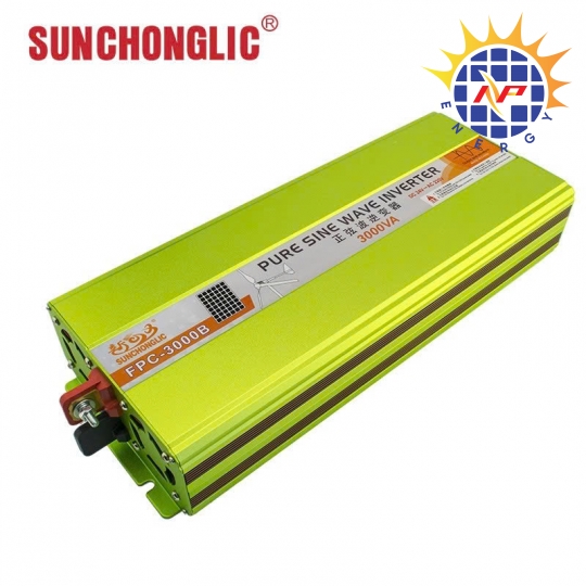Bộ chuyển đổi điện sin chuẩn 3000W 24V sang 220V hãng Sunchonglic