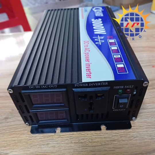 Bộ chuyển đổi điện sin chuẩn 3000W-48V lên 220V có màn hình hiển thị