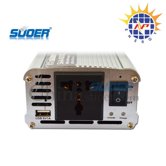 Bộ chuyển đổi điện 1000W 12V lên 220V có kết hợp sạc ắc quy 10A 