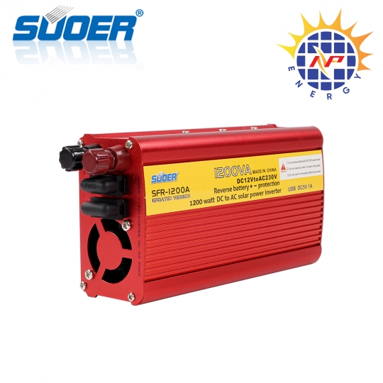 Bộ chuyển điện 1200W -12v lên 220v có cầu chì bảo vệ
