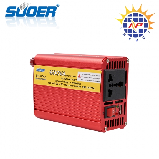 Bộ chuyển đổi điện 600w 12v sang 220v có bảo vệ ngược cực ắc quy