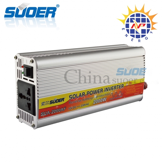 Bộ chuyển đổi điện 2000W 12V chống ngược cực ắc quy hãng Suoer
