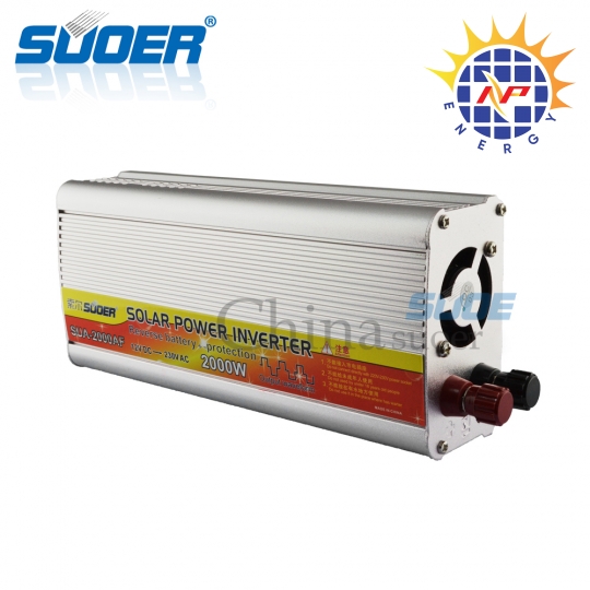 Bộ chuyển đổi điện 2000W 12V chống ngược cực ắc quy hãng Suoer