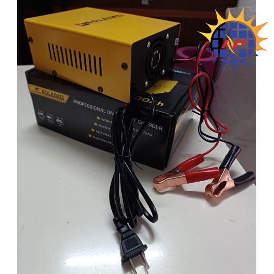 Bộ sạc bình ắc quy thông minh 12V-24V 200Ah, tự động ngắt khi đầy hãng Bolaimei BLM-168
