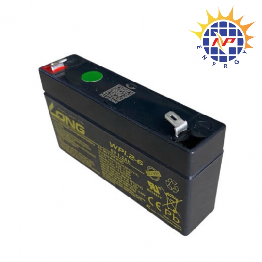 Ắc quy kín khí Long 6V-1.2Ah WP1.2-6, F1