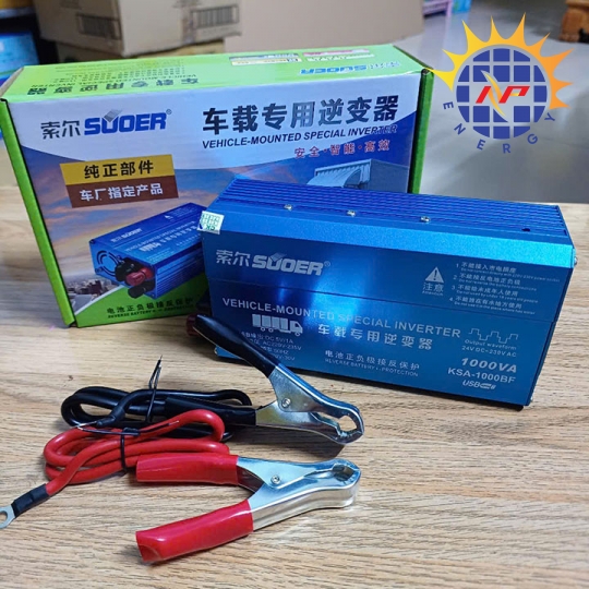 Bộ chuyển đổi điện 1000w 24v lên 220v chống ngược cực ắc quy