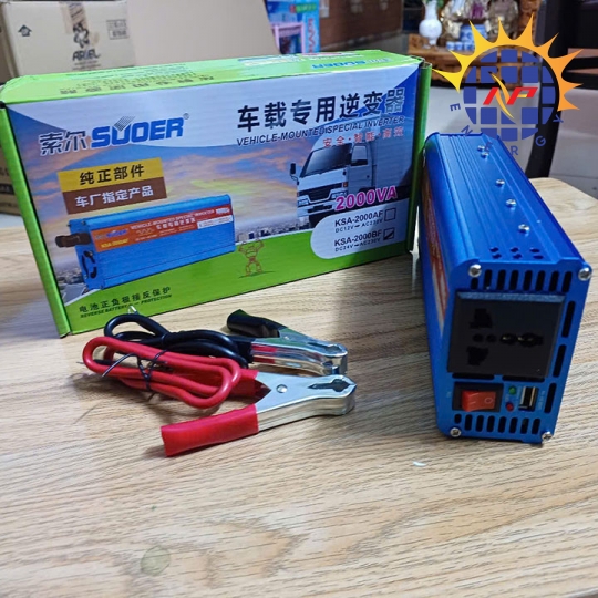 Bộ chuyển đổi điện 2000W 24V lên 220V có chống ngược cực ắc quy