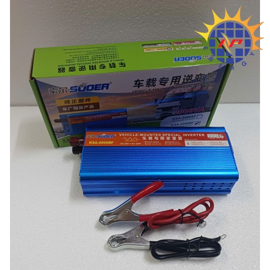 Bộ chuyển đổi điện 2000W 24V lên 220V có chống ngược cực ắc quy