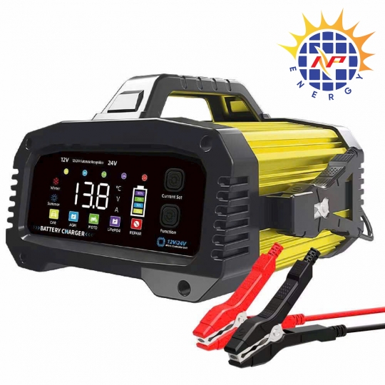 Sạc ắc quy E-FAST 25A-12V/24V, sạc được nhiều loại bình từ 6Ah -400Ah, có chức năng phục hồi bình ắc quy